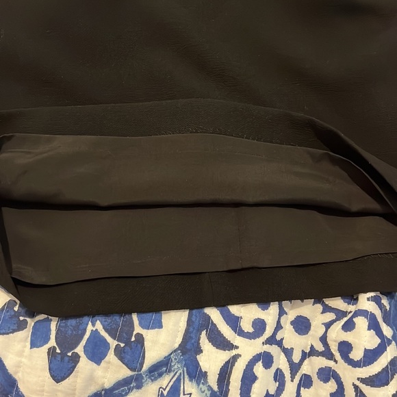 J Crew Black Edged Lace Cap Sleeve - Picture 6 of 6